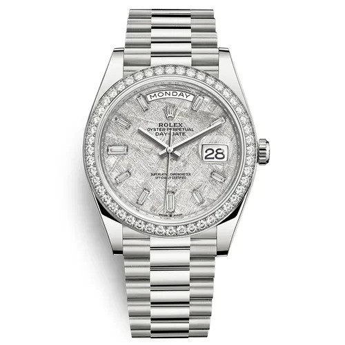 Đồng Hồ Rolex Day-Date 40 228349RBR-0040 Màu Bạc Trắng